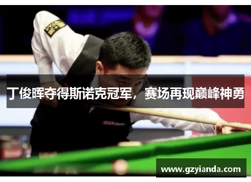丁俊晖夺得斯诺克冠军,赛场再现巅峰神勇